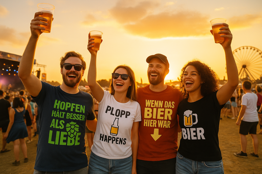 🎶 Bier T-Shirts auf Festivals – 7 Gründe, warum sie unverzichtbar sind 🍺👕