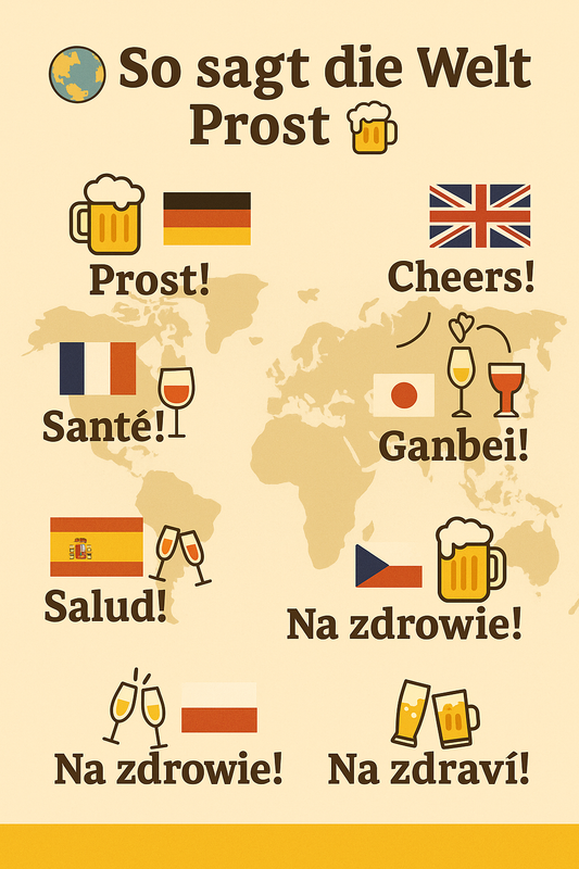 🌍 Prost weltweit – wie man in anderen Ländern anstößt 🍻