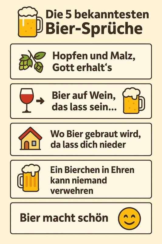 Sammlung bekannter Bier-Sprüche – Inspiration für Bier T Shirts