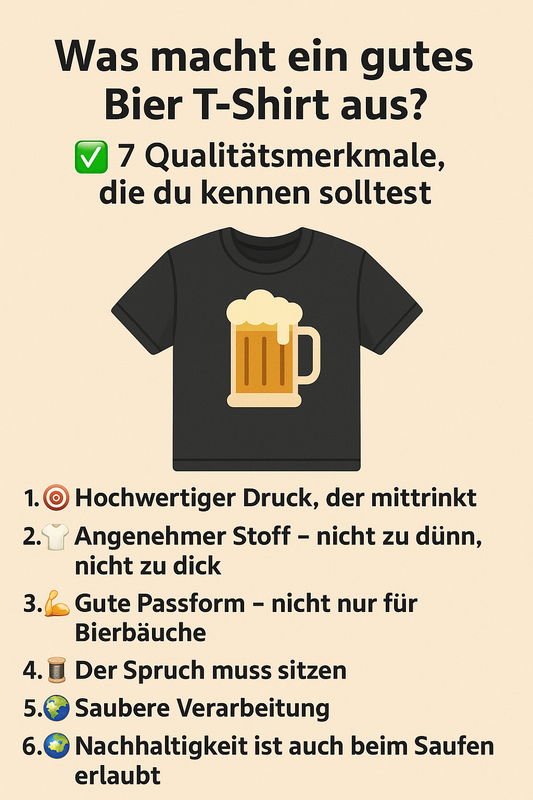 🍻 Was macht ein gutes Bier T-Shirt aus?