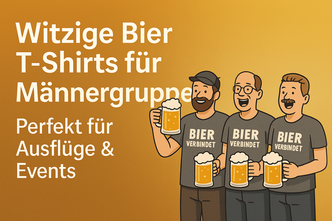 Witzige Bier T-Shirts für Männergruppen – Der perfekte Look für Ausflüge & Events 🍻👕