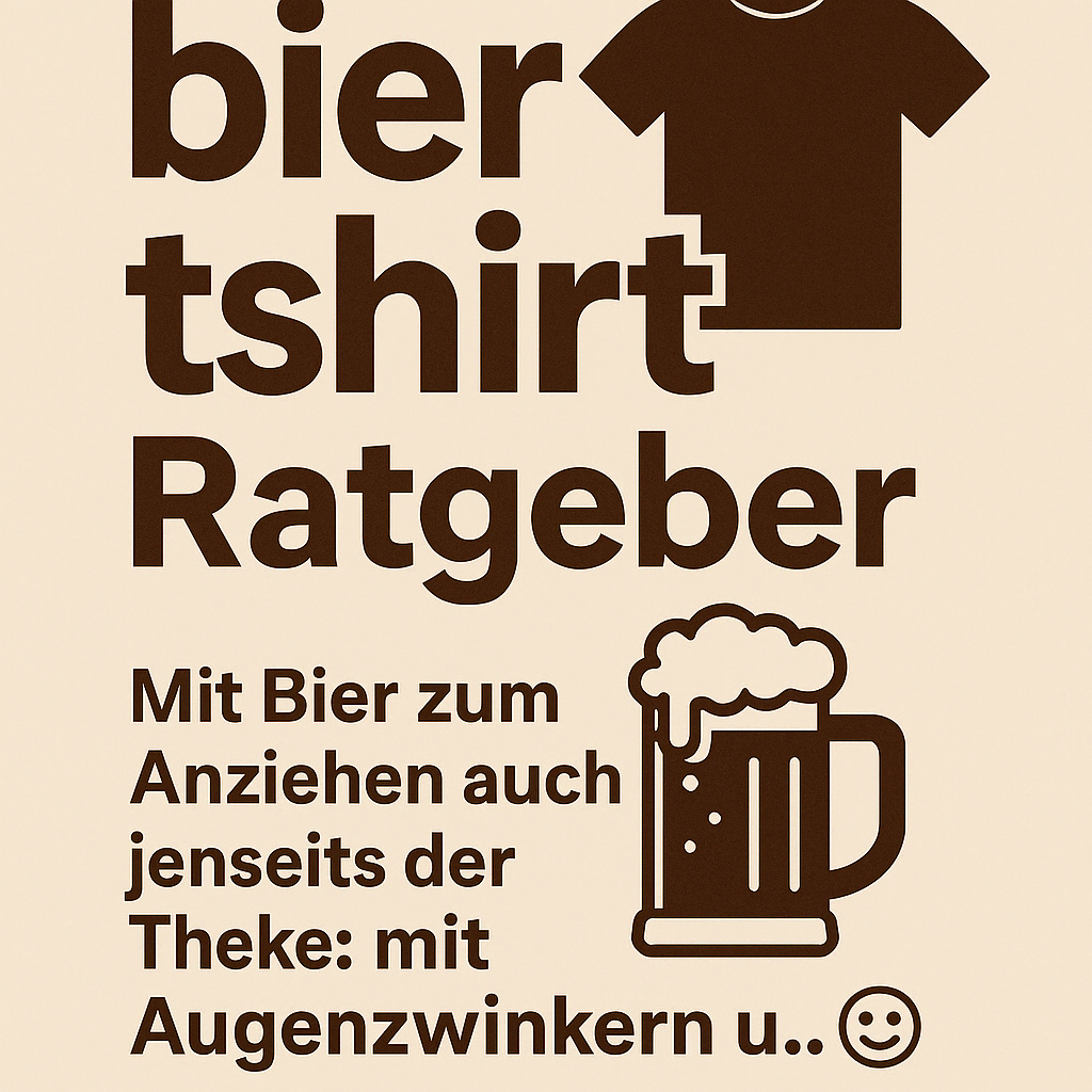 Bier zum Anziehen: Der große bier tshirt Ratgeber mit Augenzwinkern
