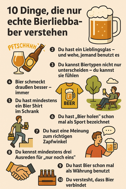 10 Dinge, die nur echte Bierfreunde verstehen – und still genießen 🍺