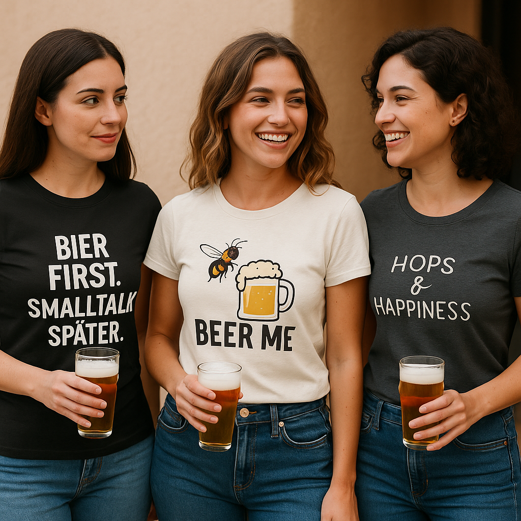 Bier T-Shirts für Frauen – Stil, Spaß und eine klare Botschaft 🍻✨