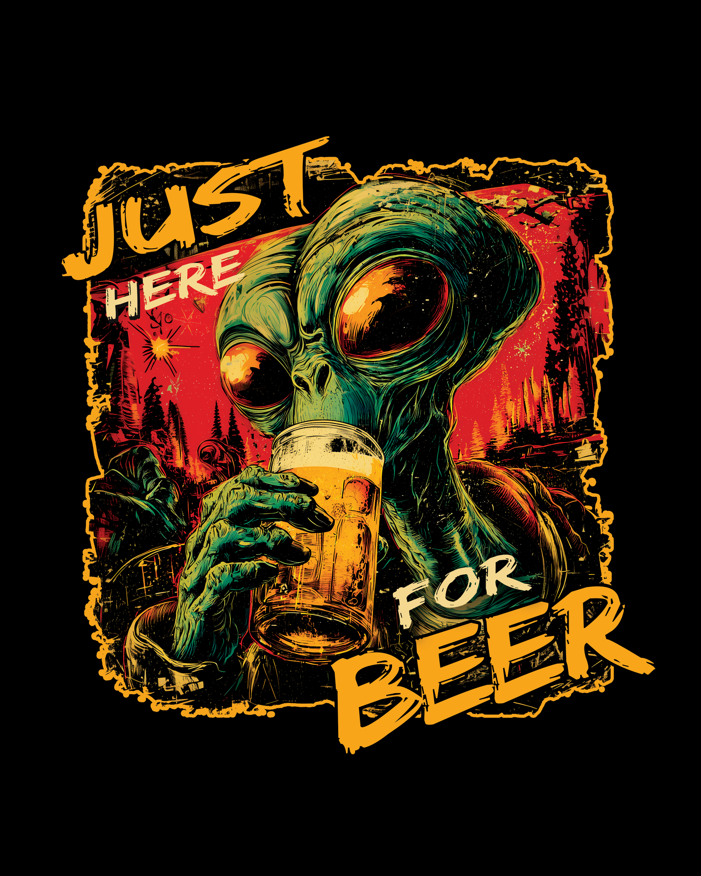 Beer Invader - Bier T-Shirt - Bierbande