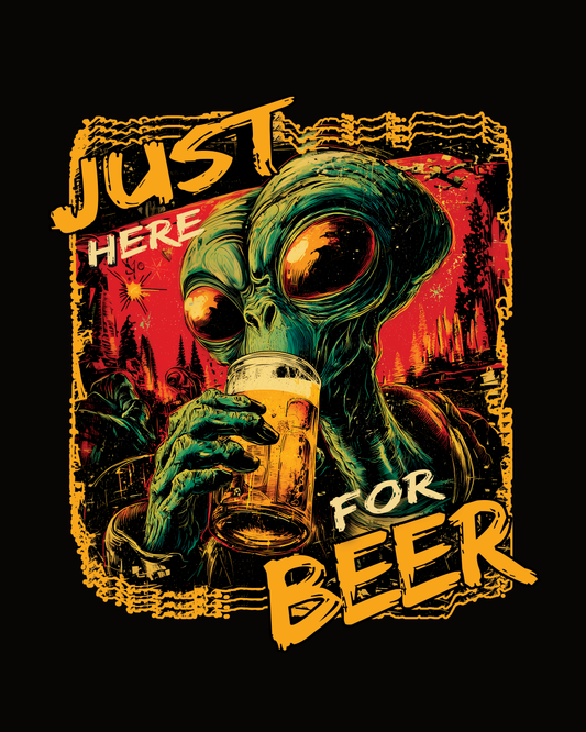 Beer Invader - Bier Hoodie (Backprint) - Bierbande