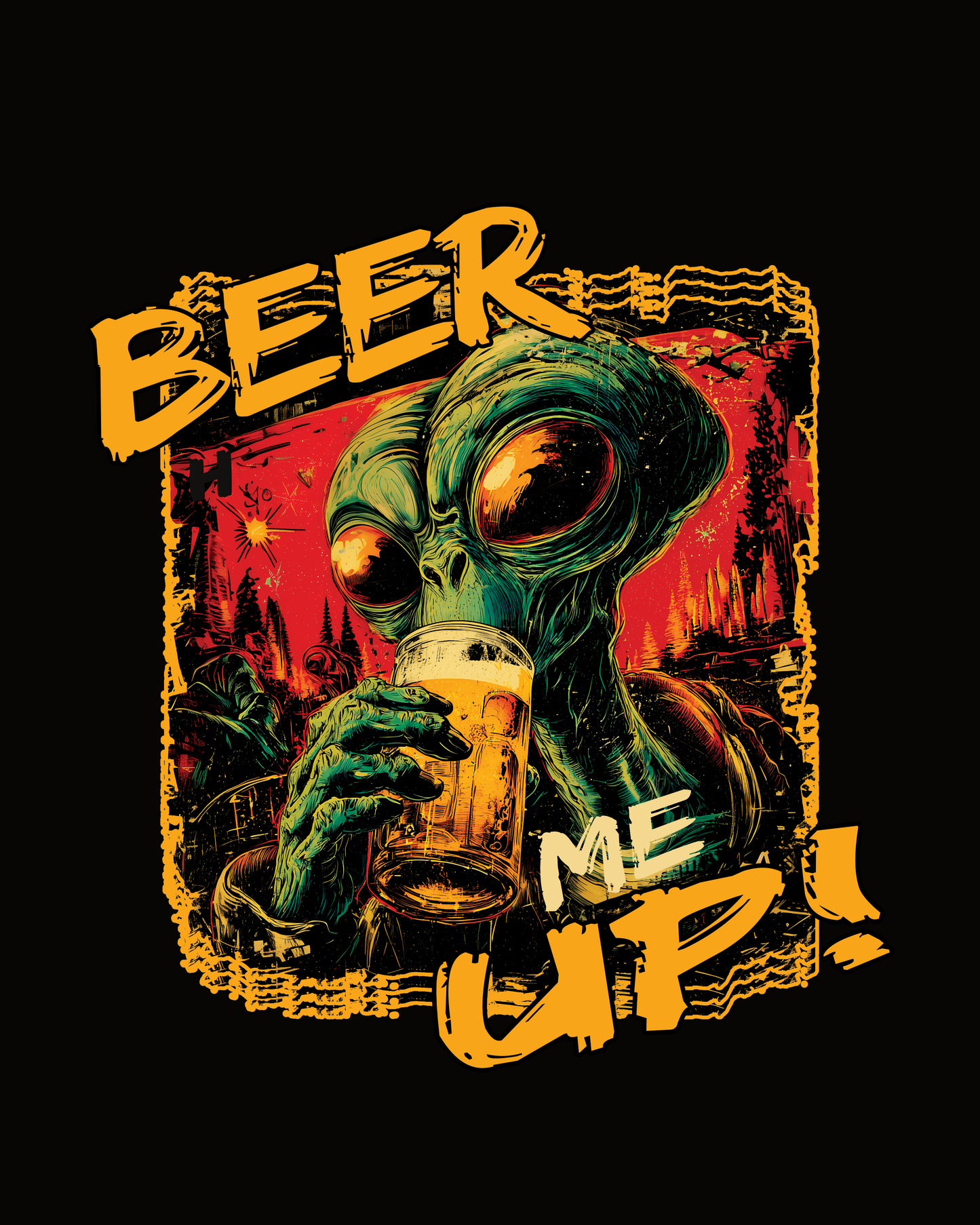 BEER ME UP - Bier T-Shirt - Bierbande