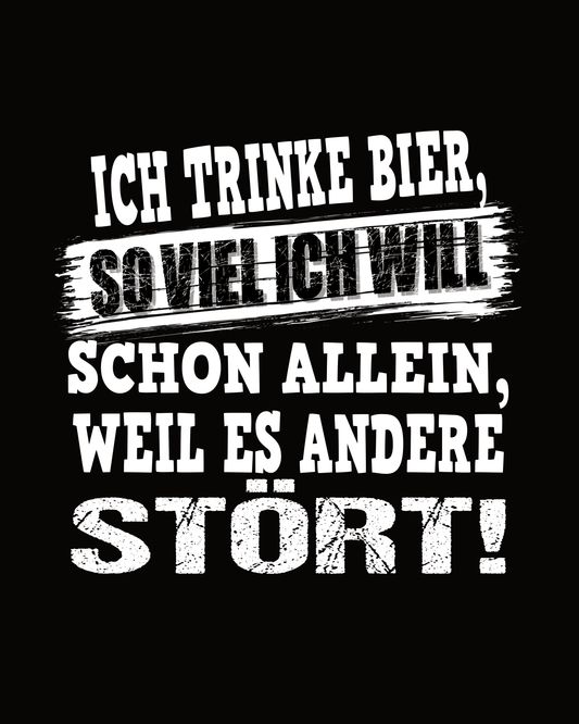 BIER-TROTZKOPF - Oversized T-Shirt - Bierbande