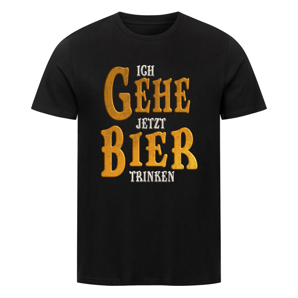 Bier T-Shirt im Herr der Ringe Stil mit Aufdruck „Ich gehe jetzt Bier trinken