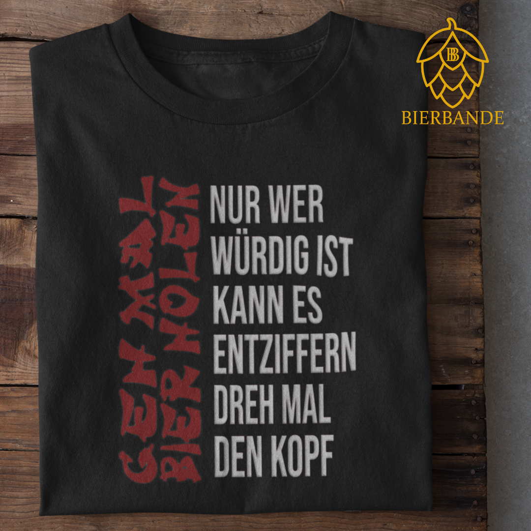 BIERIGE BOTSCHAFT - UNISEX T-Shirt - Bierbande