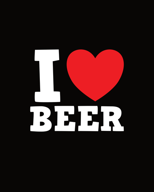 I LOVE BEER - Hoodie - Bierbande