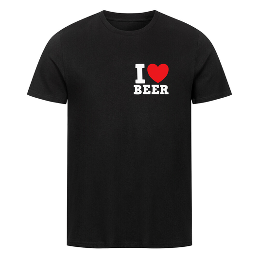 Witziges T-Shirt für Bierliebhaber mit Spruch „I love Beer“