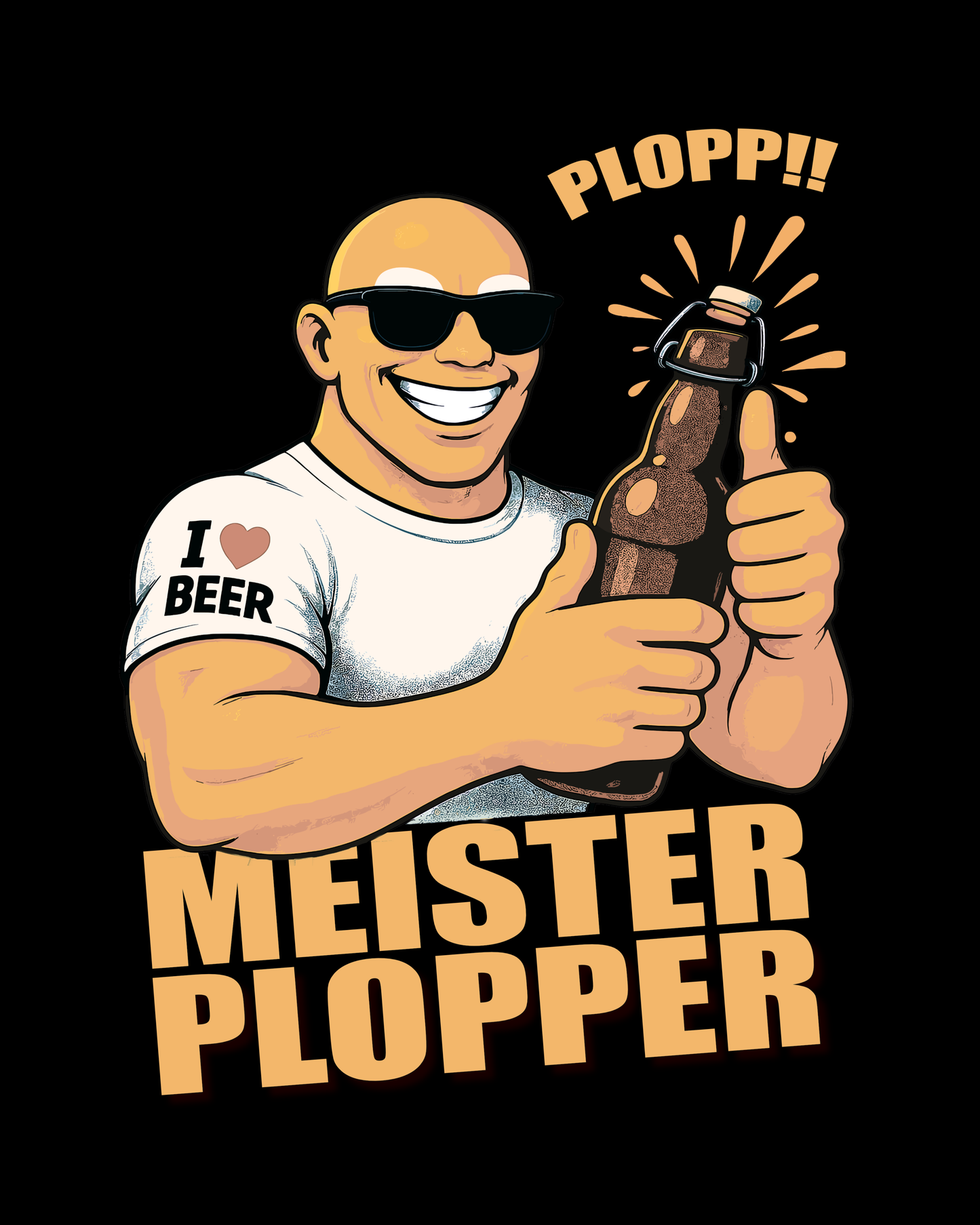 MEISTER PLOPPER - BIER T-Shirt - Bierbande