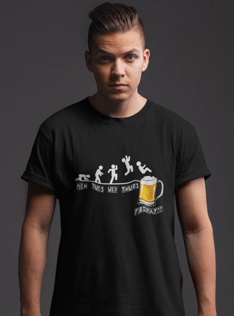 MONTAG BIS BIERTAG - UNISEX T-Shirt - Bierbande