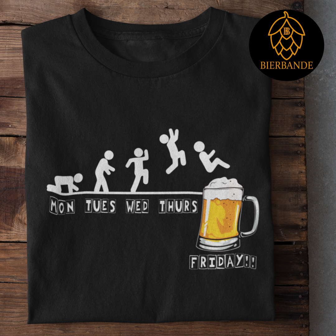 MONTAG BIS BIERTAG - UNISEX T-Shirt - Bierbande