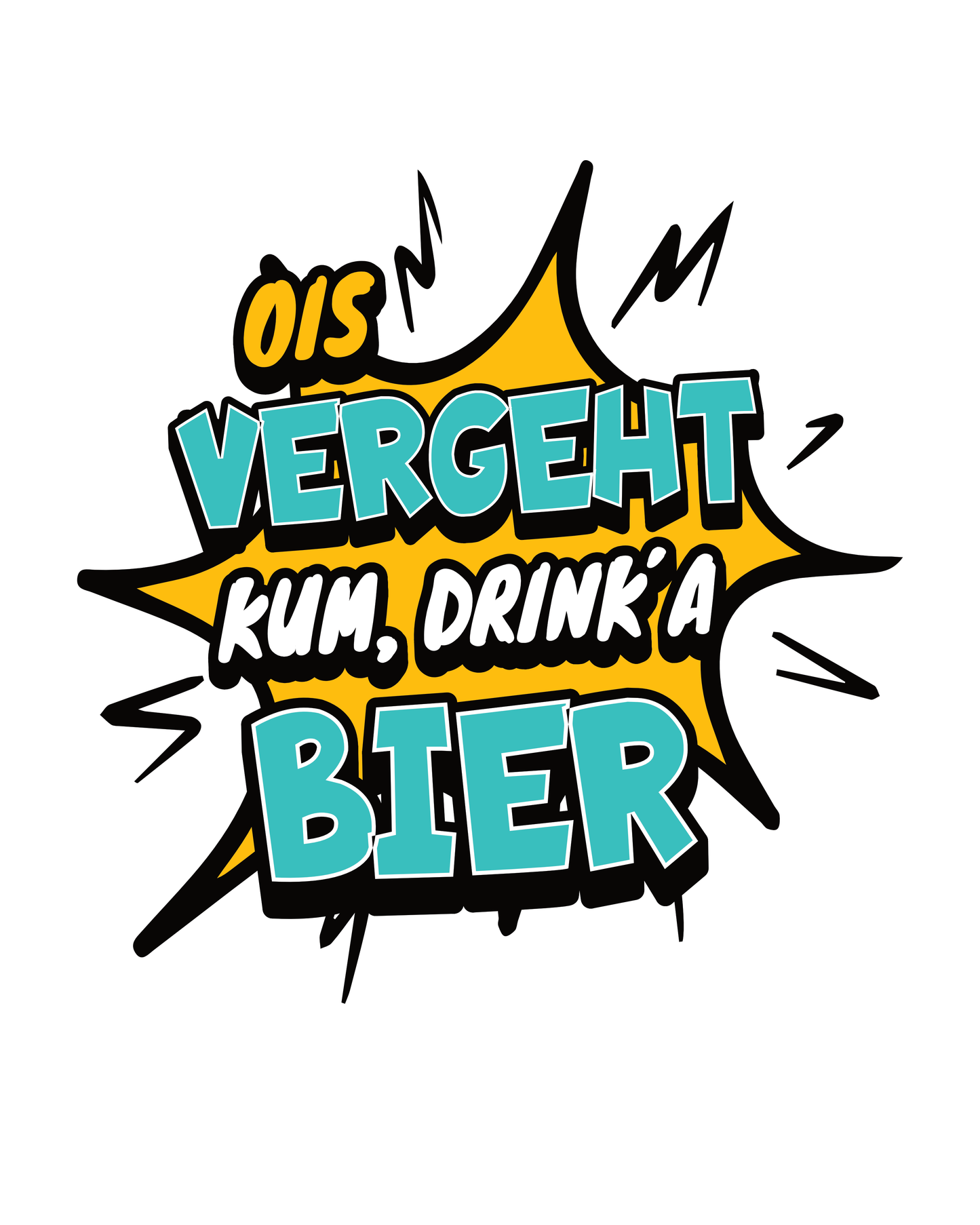 OIS VERGEHT - Damen T-Shirt - Bierbande