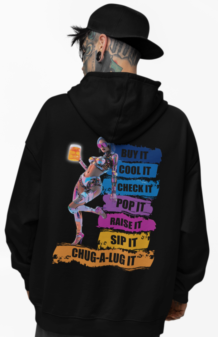 The Chug Life - Oversized Hoodie - Bierbande