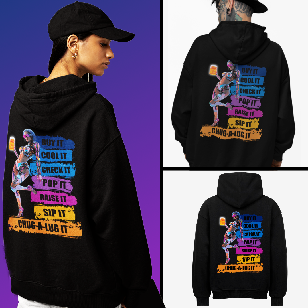 The Chug Life - Oversized Hoodie - Bierbande