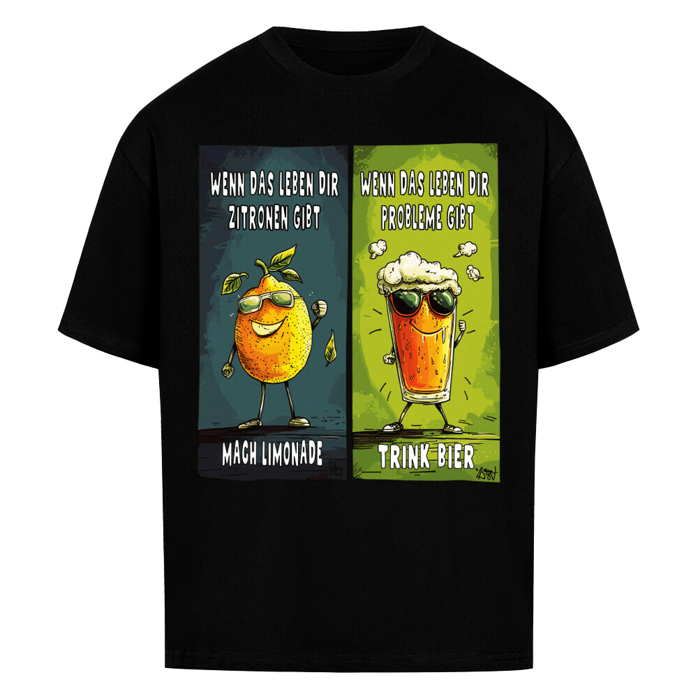 Bier statt Sorgen - Oversized T-Shirt - Bierbande