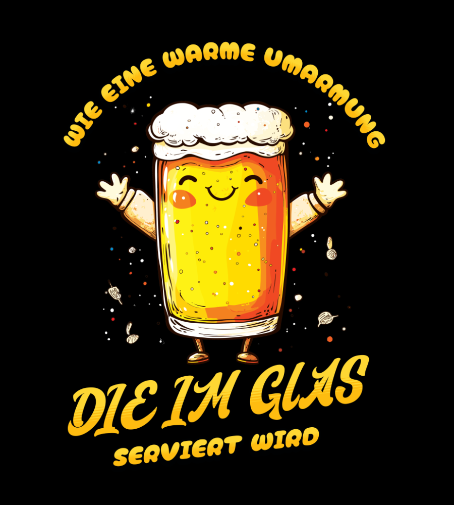 FLÜSSIGE KUSCHELEINHEIT - Oversized T-Shirt - Bierbande