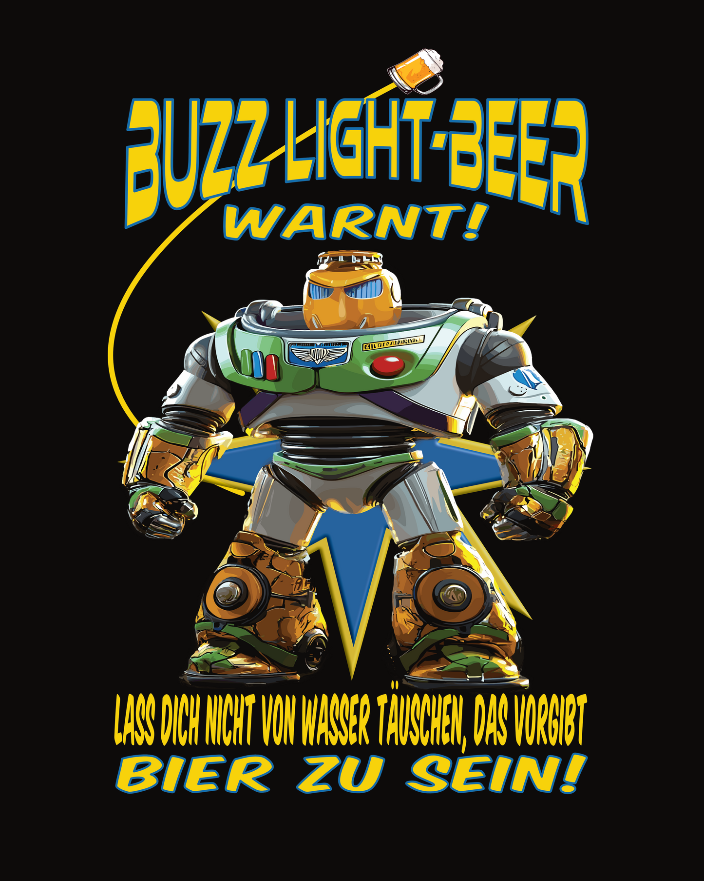 BUZZ LIGHT-BEER - Oversized Hoodie (Backprint) - Bierbande