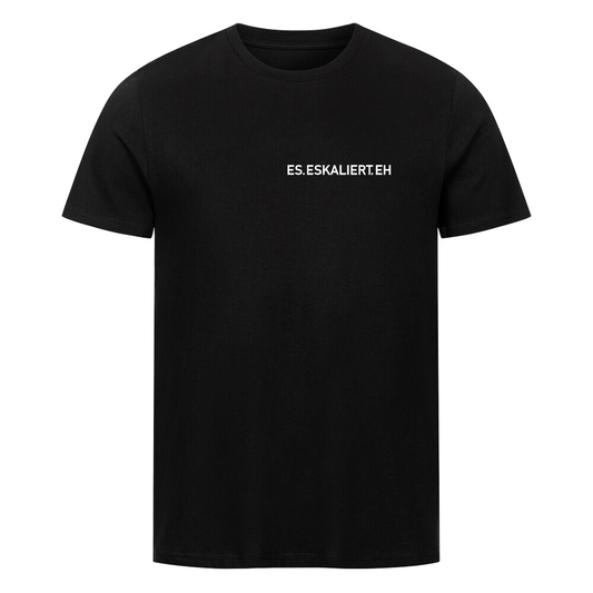 Lustiges Unisex T-Shirt mit Aufdruck „ES.ESKALIERT.EH“ – witziges Statement-Shirt für Frauen und Männer, ideal für Alltag, Party oder Geschenk.