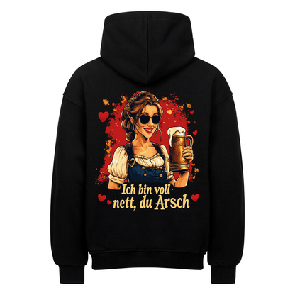 VOLL NETT - Oversized Hoodie (Backprint) - Bierbande