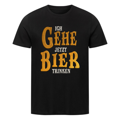 Bier T-Shirt im Herr der Ringe Stil mit Aufdruck „Ich gehe jetzt Bier trinken