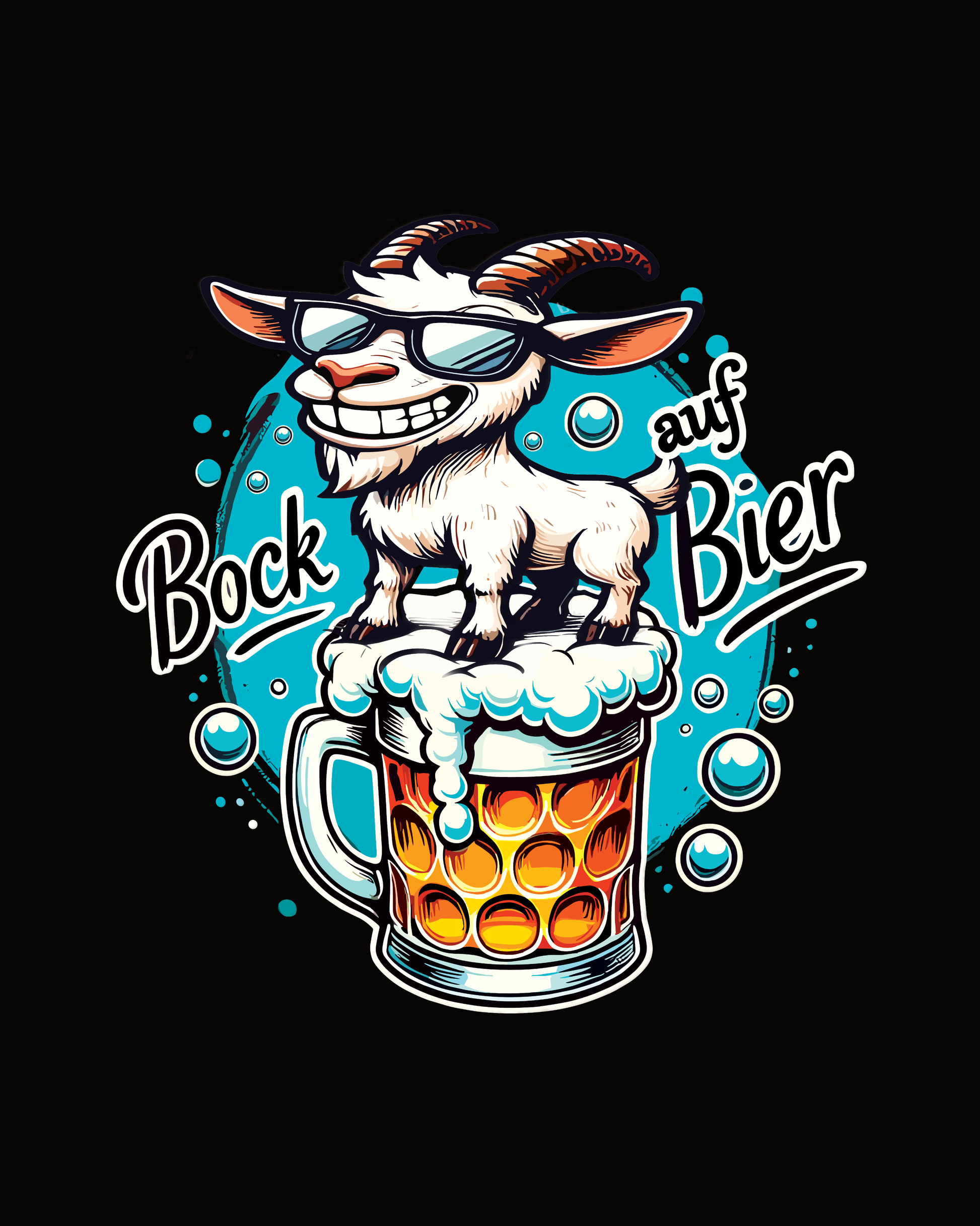 BOCK AUF BIER - Oversized T-Shirt - Bierbande