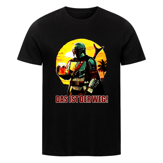 Perfekt für Bierfreunde mit "Star Wars" Vorliebe. T-Shirt mit witzigem Spruch „Das ist der Weg“.