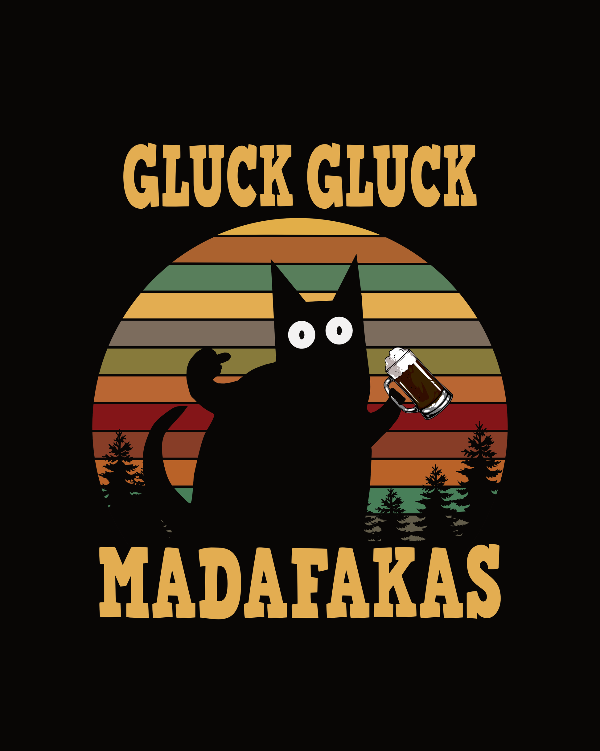 GLUCK GLUCK KATZE - Hoodie - Bierbande
