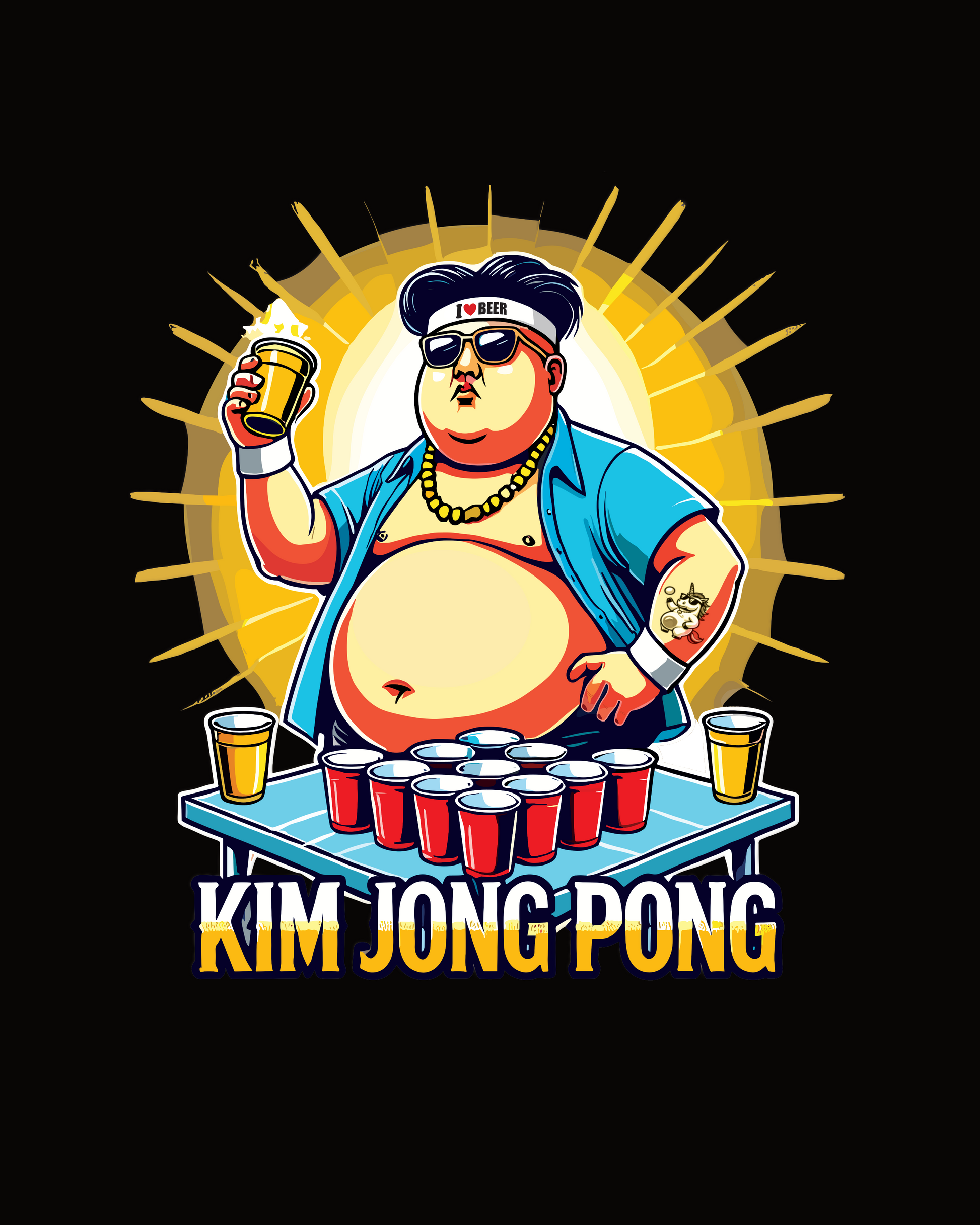 KIM JONG PONG - Hoodie - Bierbande