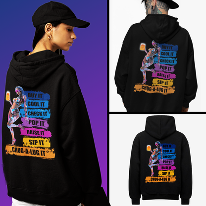 The Chug Life - Oversized Hoodie - Bierbande 