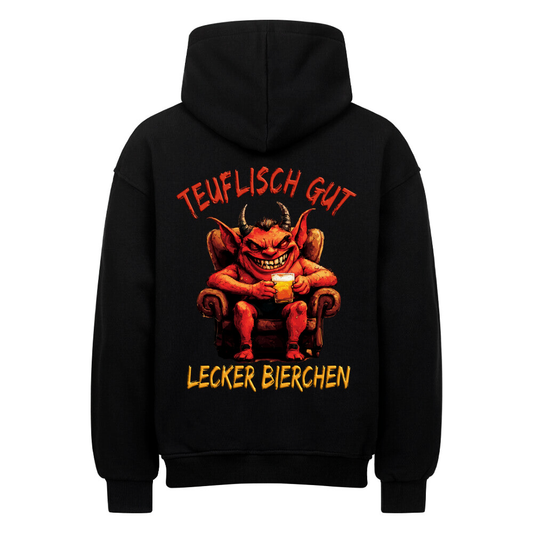 LECKER BIERCHEN - Oversized Hoodie (Backprint) - Bierbande