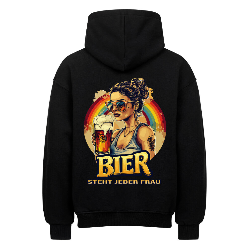 BierSchick - Oversized Hoodie (Backprint) - Bierbande