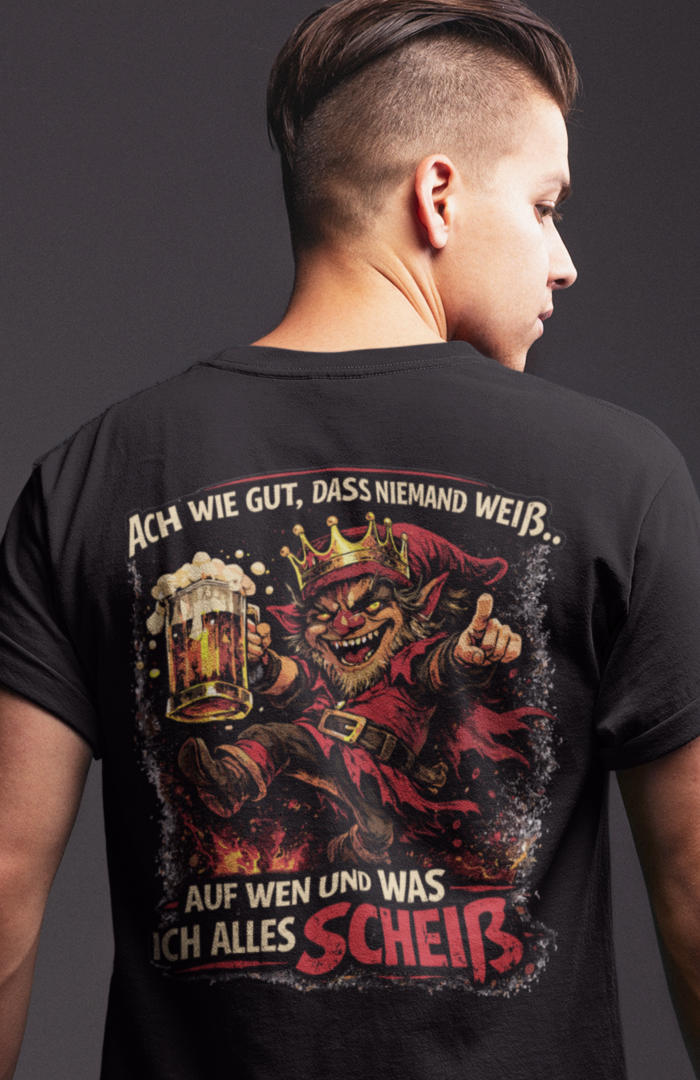 SCHEIß DRAUF - Unisex T-Shirt (Backprint)