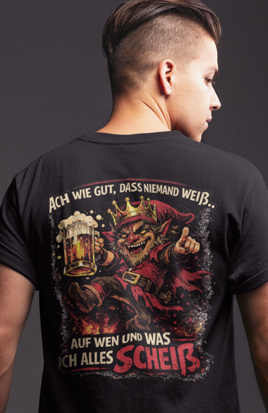 SCHEIß DRAUF - Unisex T-Shirt (Backprint)